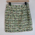Kate Spade New York Tweed Skirt the Rules Mini Skirt Yellow Green size 4 $348 Photo 12