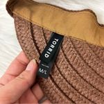 Torrid Packable Brown Woven Sun Visor Size M/L Photo 4