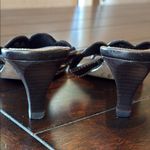 Cole Haan Brown Leather Kitten Heel Sandals with Metallic Embellishments Size 9 Photo 4