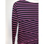 City Triangles Black with Pink Stripe Bodycon Dress Women Small Barbie Photo 1