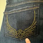 Rock & Republic Kasandra Dark Bedazzled Wings Back Pockets Denim Jeans Size 2 Photo 7
