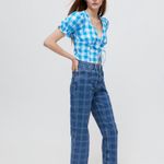 Urban Outfitters Another Girl Gingham Tie-Front Blouse NWT Photo 2