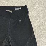 Smartwool Pants Womens S Small Black Wool Blend Intraknit 200 Baselayer Cropped Photo 1