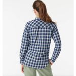 J.Crew Button Down Shirt Plaid Flannel Classic Fit Boyfriend Preppy US 00 NWT Photo 3