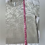 Athleta Jacquard Crew Textured Wool Blend Sweater in Frosted Floral Cream - Med Photo 8