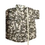 ZARA button down paisley print button down oversized shirt size S Photo 7