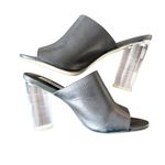 Steve Madden  Classics Lucite Leather Mule Heels size 7.5 Photo 5