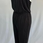Alfani New Knit Pajama Jumpsuit Sleeveless Racerback Jogger Black Photo 4