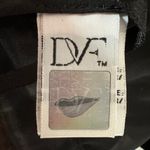 Diane Von Furstenberg  DVF Gia Black Ruffle Skirt Cocktail Dress Size 8 Formal Photo 4