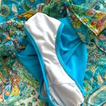 Ralph Lauren Lauren  Blue Paisley Flyaway Bandeau One Piece Swimsuit Size 4 Photo 9