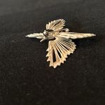 Vintage 925 sterling silver open work 3D butterfly brooch pin from Mexico Photo 8