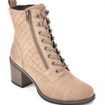 White Mountain Tan Dorsett Lace Up Combat Boots Photo 0