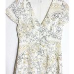 Aritzia  Wilfred Nazaire Antique Pattern Mini Dress Size Small Yellow White Black Photo 8
