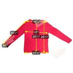 st. john's bay  Women 0X Red Long Sleeve Pullover Shirt Minimalist Light Academia Photo 4