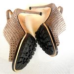 via spiga Tasa Suede Peep Toe Perforated Stiletto High Heels Photo 4