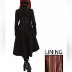 Disney  Alice Through The Looking Glass Red Queen Trench Coat Hot Topic Size LG Photo 3