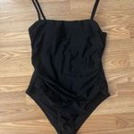 Cupshe Square Neck Black One Piece Swimsuit Size Medium Photo 0