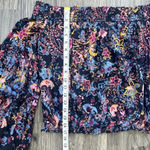 Free People Free Spirit Off The Shoulder Top Size Small Floral Bell Sleeve Photo 4