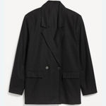 Old Navy  Double-Breasted Linen-Blend Suit Blazer Photo 0