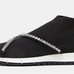 Jimmy Choo Torri Verona Knit Trainers With Crystal Chain Black Size 39 NIB Photo 9