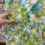 Vintage Caper Coat green floral sleep dress Size L Photo 3