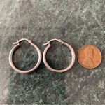 1” Sterling Silver Hoop Earrings Photo 1