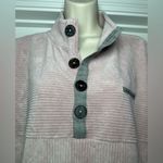 Simply Southern Dusty Rose Ribbed Soft Button Up Women’s Pullover Sweater Size M Photo 5