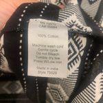 Aztec Print Tunic Black & White Embroidered Midi Dress. 2797 Size XL Photo 3