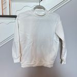 Lebina crew neck plain sweater with balloon sleeve in white Size XS Photo 1