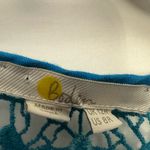 Boden Fleur Embroidered Linen Dress Size 8 Blue Floral Shift Pockets Photo 5