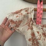 Prómesa Promesa Flowers In The Wind Mini Smocked Baby Doll Dress Cream Orange FLORAL S Photo 5