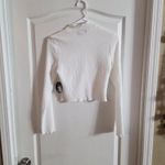 Jolie & Joy White Textured Crop Top NWT Sz M. 5068 Size M Photo 1