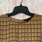 Forever 21  Mustard Yellow Plaid Sheath Dress Photo 2
