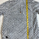 Simply Southern Women's White Gray Diamond Sherpa 1/4 Zip Pullover Fleece Size S Photo 8
