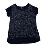 Torrid Women's Plus Size 2X Black Silver Dot Studded Short Sleeve T-Shirt Photo 0