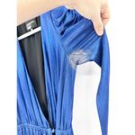 Retrofête Retrofete Flora Royal Blue Maxi Wrap Dress XS FLAWED NO BELT Photo 4