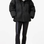 ALLSAINTS Peckham Geometric Jacquard women’s Puffer Jacket size 12 New no tags Black Photo 5