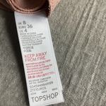 Topshop  Pink Cargo Style Mini A Line Skirt Size 4 Raw Hem MOTO Preppy Casual Photo 8