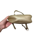 Badgley Mischka  Gold Camera Bag Cross‎ Purse Handbag Vegan Leather Studio Photo 4