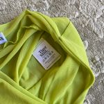 Tiger Mist NWOT XXS lime green mesh cover up side slit flare pants Photo 3