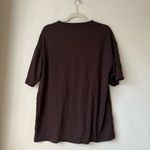 Camila Coelho  Sport Ingrid Brown Oversized Short Sleeve Tee S Photo 3