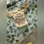 Free People NWT  Boho Top Deadstock Pleated‎ Floral Trim Flutter Sleeve Med VTG Photo 3