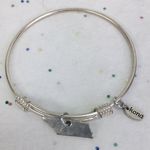 Kona adjustable bracelet bangle Tennessee state silver tone Photo 0