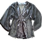 Simply Irresistible Black Slinky Sheer Satiny Nighty Lingerie Gown Medium Photo 0