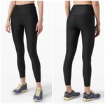 Lululemon Zoned In Tights reflective black 10 Photo 1