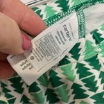 Carters Christmas tree pajama set long sleeve pants women’s size XS green‎ white Green Photo 4