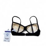 Kathy Ireland Y2k deadstock textured black bikini top Photo 3