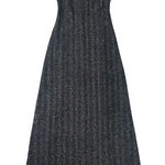 Dress Barn size 4 small y2k Black Silver Wavy Patterned Fabric lbd metallic 90s Photo 0