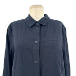 Lululemon Full Day Ahead Button Down Shirt Black / Black Size 12 Photo 1