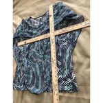 Notations  Women's Top Size Large Short Sleeve Multicolor Scoop Neck Layered Photo 5